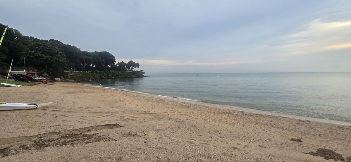 Our beach at golden hour
